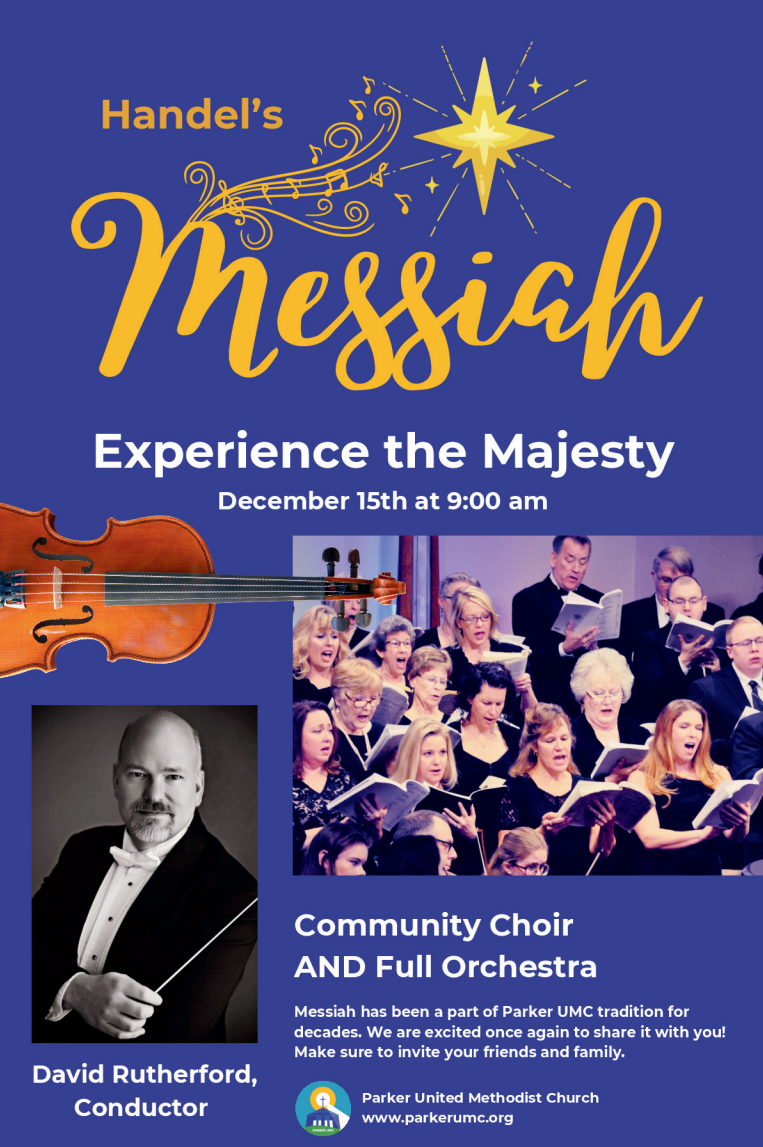 Handels Messiah at Parker United Methodist Church Parker Colorado directed by David Rutherford.